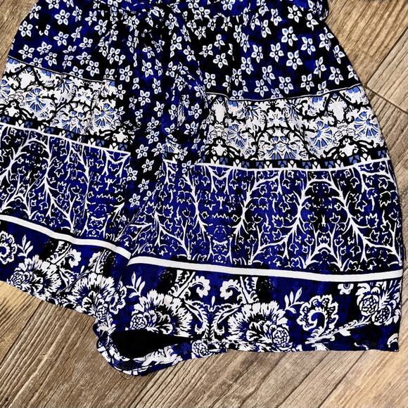 Lovers + Friends Isabelle Romper in Royal Scarf Blue Size XS - Picture 7 of 16